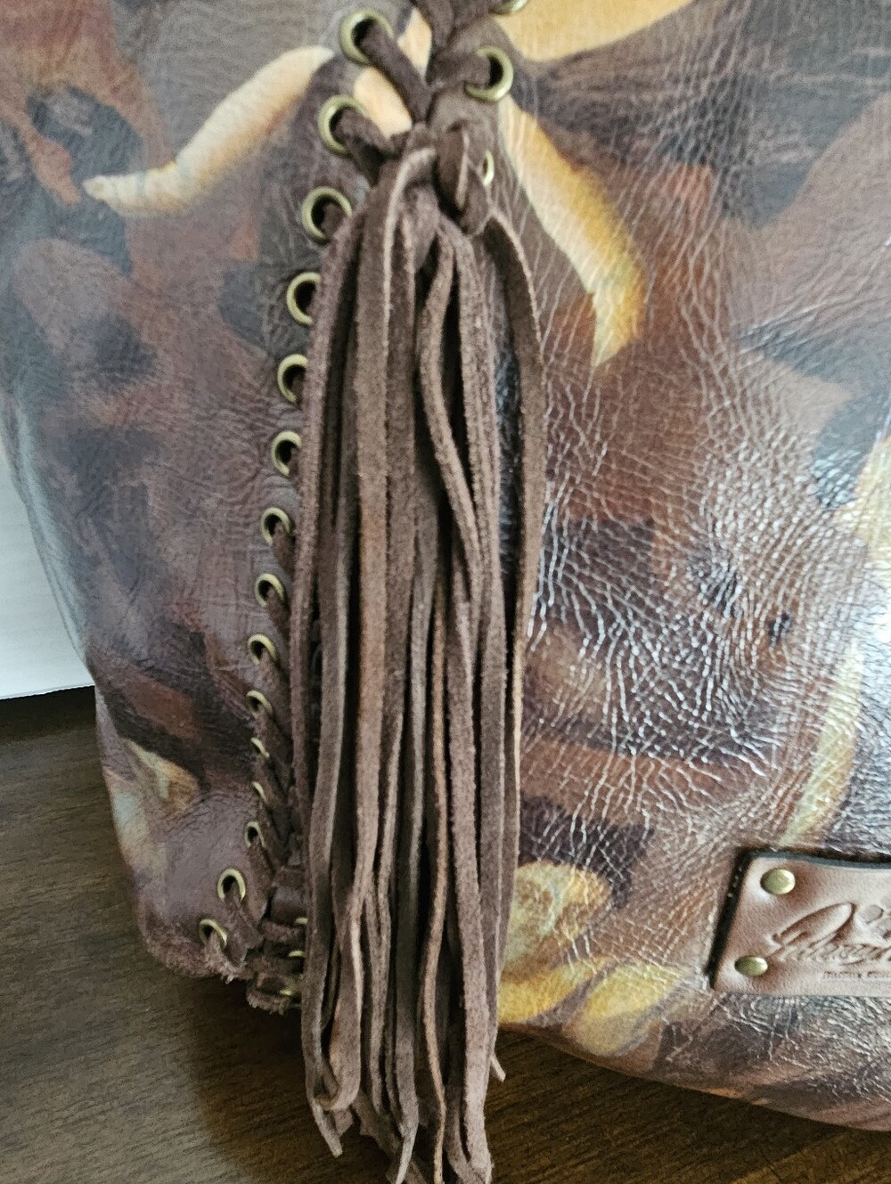 Patricia Nash Renaissance Revival Benvenuto Leather Tote Bag Limited Edition - Picture 10 of 16